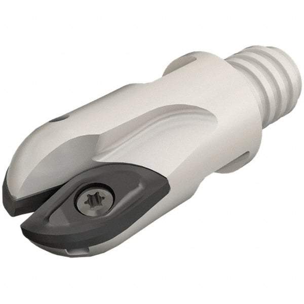 Iscar - 5/8" Cut Diam, 1/2" Max Depth of Cut, 1.44" OAL, Indexable Ball Nose End Mill - 1" Head Length, T10 Modular Connection, BCM-MM Toolholder, BCR... Insert - Exact Tool & Supply