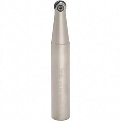 Iscar - 3/4" Cut Diam, 1" Shank Diam, 8" OAL, Indexable Ball Nose End Mill - 3-1/2" Head Length, Straight Shank, HCM D.75 Toolholder, HBF-QF, HBR-QF, HCD-QF, HCR Insert - Exact Tool & Supply