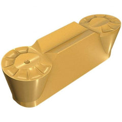 Iscar - 3015HGPL Y Grade IC908, 3mm Cutting Width Carbide Grooving Insert - 1.5mm Max Depth of Cut, Neutral, 1.5mm Corner Radius, TiAlN Finish - Exact Tool & Supply