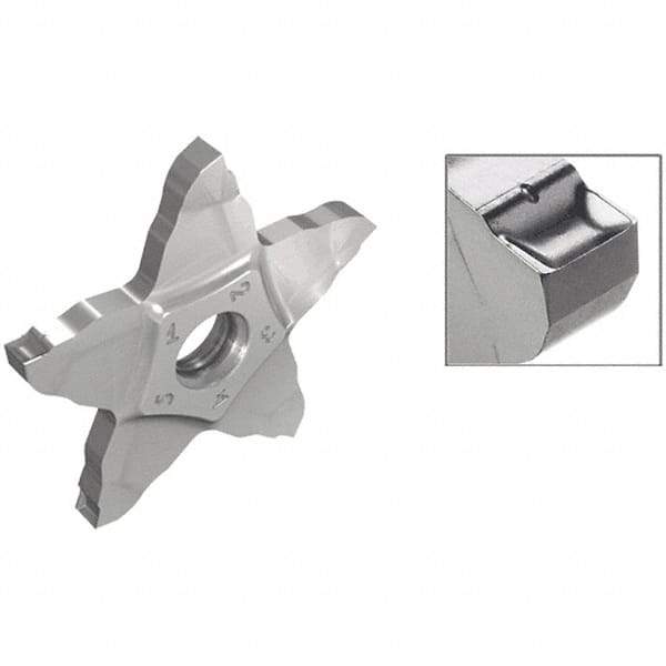 Iscar - 34L150PENTA PB Grade IC908, 1.5mm Cutting Width Carbide Grooving Insert - Left Hand, 0.07mm Corner Radius, TiAlN Finish - Exact Tool & Supply