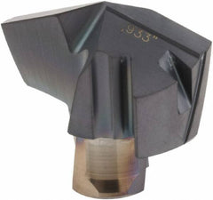 Iscar - Series ICM, 0.933" Diam Grade IC908 140° Replaceable Drill Tip - Carbide, TiAlN Finish, 23 Seat Size, Through Coolant - Exact Tool & Supply