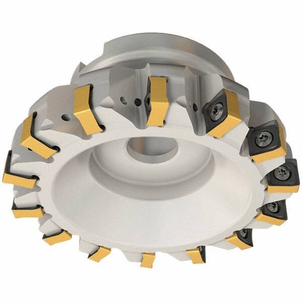 Iscar - 125mm Cut Diam, 40mm Arbor Hole, 9mm Max Depth of Cut, 88° Indexable Chamfer & Angle Face Mill - 14 Inserts, OXMT 0507\xB6S890 SNMU 1305 Insert, Right Hand Cut, 14 Flutes, Through Coolant, Series Helido - Exact Tool & Supply