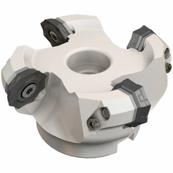Iscar - 172.5mm Cut Diam, 40mm Arbor Hole, 4.6mm Max Depth of Cut, 42° Indexable Chamfer & Angle Face Mill - 10 Inserts, OF..\xB6RFM. 1905 Insert, Right Hand Cut, 10 Flutes, Series Heliocto - Exact Tool & Supply
