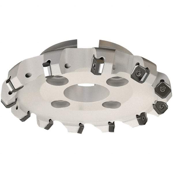 Iscar - 54.8mm Cut Diam, 16mm Arbor Hole, 7.15mm Max Depth of Cut, 45° Indexable Chamfer & Angle Face Mill - 4 Inserts, S845 SX.U 16.. Insert, Right Hand Cut, 4 Flutes, Through Coolant, Series Helido - Exact Tool & Supply