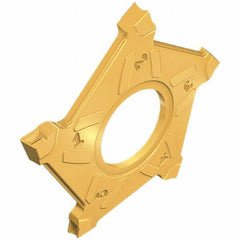 Iscar - PENTAD40L300 C IC808 Grade, 3mm Cutting Width, Carbide Cutoff Insert - 15° Left Hand Lead Angle, TiAlN Coated, Other End - Exact Tool & Supply