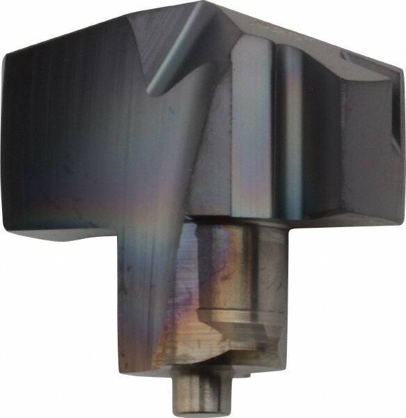Iscar - Series ICM, 0.925" Diam Grade IC908 140° Replaceable Drill Tip - Carbide, TiAlN Finish, 23 Seat Size, Through Coolant - Exact Tool & Supply