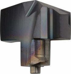Iscar - Series ICM, 0.925" Diam Grade IC908 140° Replaceable Drill Tip - Carbide, TiAlN Finish, 23 Seat Size, Through Coolant - Exact Tool & Supply
