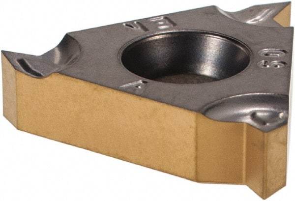 Iscar - 16ERM External Right Hand 48-16 Partial Profile 60° Laydown Threading Insert - Grade IC808, TiAlN Coated Carbide, 9.53mm Inscribed Circle - Exact Tool & Supply
