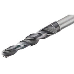 Iscar - 5mm 140° Solid Carbide Jobber Drill - TiAlN Finish, Right Hand Cut, Spiral Flute, Straight Shank, 79mm OAL, Standard Point - Exact Tool & Supply