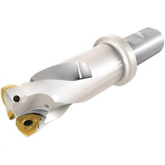 Iscar - 25mm Cut Diam, 0.059" Max Depth, 25mm Shank Diam, Weldon Shank Indexable High-Feed End Mill - Screw Holding Method, FF WOMT/WOCT, FF WOMW Insert, FF EW Toolholder, Through Coolant - Exact Tool & Supply