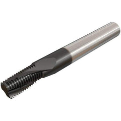 Iscar - G1/4-19 BSP, 0.3937" Cutting Diam, 4 Flute, Solid Carbide Helical Flute Thread Mill - Internal/External Thread, 16.7mm LOC, 73mm OAL, 10mm Shank Diam - Exact Tool & Supply