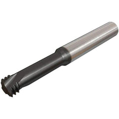 Iscar - 5/16-18 UNC, 0.2362" Cutting Diam, 3 Flute, Solid Carbide Helical Flute Thread Mill - Internal Thread, 23mm LOC, 58mm OAL, 6mm Shank Diam - Exact Tool & Supply