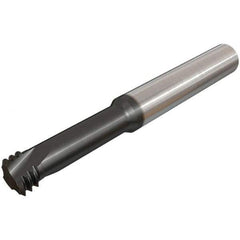 Iscar - 5/16-24 UNF, 0.2598" Cutting Diam, 3 Flute, Solid Carbide Helical Flute Thread Mill - Internal Thread, 24mm LOC, 64mm OAL, 8mm Shank Diam - Exact Tool & Supply