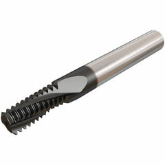 Iscar - ISO, 0.4724" Cutting Diam, 4 Flute, Solid Carbide Helical Flute Thread Mill - Internal Thread, 26.3mm LOC, 84mm OAL, 12mm Shank Diam - Exact Tool & Supply
