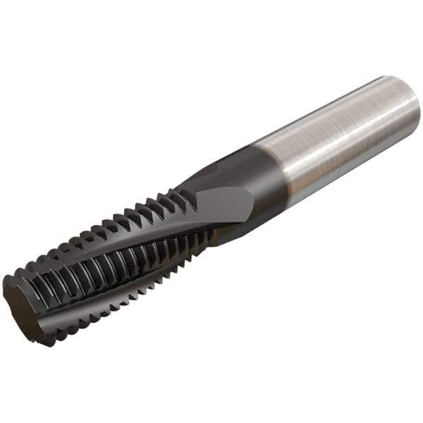 Iscar - G1/4-19 BSP, 0.3937" Cutting Diam, 4 Flute, Solid Carbide Helical Flute Thread Mill - Internal/External Thread, 16.7mm LOC, 73mm OAL, 10mm Shank Diam - Exact Tool & Supply