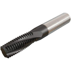Iscar - G1/2-14 BSP, 0.6299" Cutting Diam, 5 Flute, Solid Carbide Helical Flute Thread Mill - Internal/External Thread, 26.3mm LOC, 105mm OAL, 16mm Shank Diam - Exact Tool & Supply