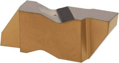 Iscar - 3156ING Grade IC808, 3.96mm Cutting Width Carbide Grooving Insert - 0.15" Max Depth of Cut, Right Hand, 0.008" Corner Radius, TiAlN Finish - Exact Tool & Supply