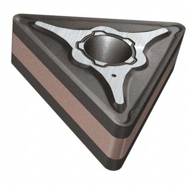 Iscar - TNMG433 M3M Grade IC6025 Carbide Turning Insert - TiCN/Al2O3/TiN Finish, 60° Triangle, 1/2" Inscr Circle, 3/16" Thick, 3/64" Corner Radius - Exact Tool & Supply