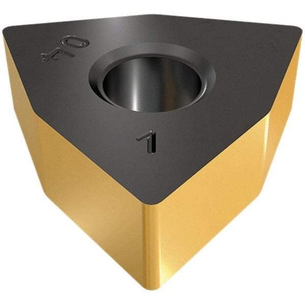 Iscar - WNMA644 Grade IC5005 Carbide Turning Insert - TiCN/Al2O3/TiN Finish, 80° Trigon, 3/4" Inscr Circle, 1/4" Thick, 1/16" Corner Radius - Exact Tool & Supply