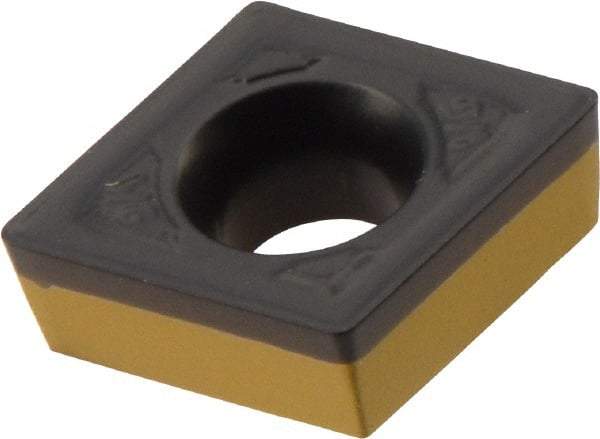 Iscar - CCMT3-1 WG Grade IC8250 Carbide Turning Insert - TiCN/Al2O3/TiN Finish, 80° Diamond, 3/8" Inscr Circle, 5/32" Thick, 1/64" Corner Radius - Exact Tool & Supply