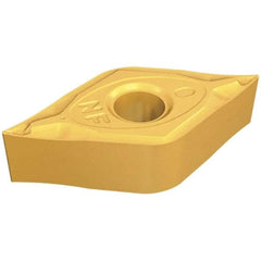 Iscar - DNMG442 NF Grade IC9250 Carbide Turning Insert - TiCN/Al2O3/TiN Finish, 55° Diamond, 1/2" Inscr Circle, 1/4" Thick, 1/32" Corner Radius - Exact Tool & Supply
