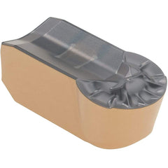 Iscar - 1260GIMY Grade IC808, 12mm Cutting Width Carbide Grooving Insert - 6mm Max Depth of Cut, Neutral, 6mm Corner Radius, TiAlN Finish - Exact Tool & Supply