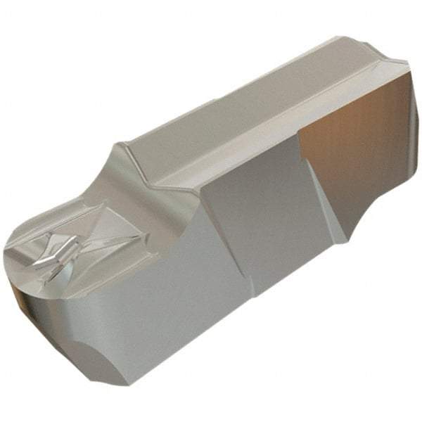 Iscar - 400200GIFI E Grade IC830, 4mm Cutting Width Carbide Grooving Insert - 2mm Max Depth of Cut, Neutral, 2mm Corner Radius, TiAlN Finish - Exact Tool & Supply