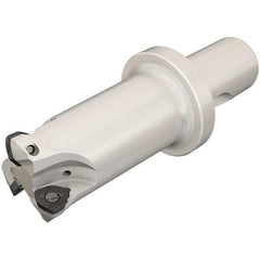 Iscar - 40mm Cut Diam, 0.059" Max Depth, CF4 Modular Connection Indexable High-Feed End Mill - Screw Holding Method, FF WOMT/WOCT, FF WOMW Insert, FF EW-CF Toolholder, Through Coolant - Exact Tool & Supply
