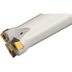 Iscar - 40mm Cut Diam, 3mm Max Depth of Cut, 32mm Shank Diam,Indexable Plunge End Mill - Straight Shank, HTP LNHT 1006 Insert Style, HTP-LN10 Toolholder Style, Through Coolant, Series TangPlunge - Exact Tool & Supply