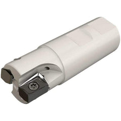 Iscar - 40mm Cut Diam, 16.3mm Max Depth of Cut, 32mm Shank Diam, 130mm OAL, Indexable Square Shoulder Helical End Mill - H490 ANKX 17.. Inserts, Cylindrical Shank, 90° Lead Angle, Through Coolant, Series Helido - Exact Tool & Supply