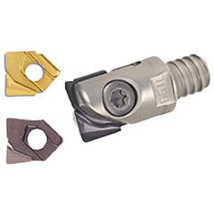 Iscar - 12mm Cut Diam, 20mm OAL, Indexable Square Shoulder End Mill - H.. QF Inserts, T08 Modular Connection, Series BallPlus, Multimaster - Exact Tool & Supply