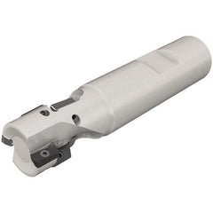 Iscar - 1-1/4" Cut Diam, 1.4" Max Depth of Cut, 1-1/4" Shank Diam, 4.3" OAL, Indexable Square Shoulder End Mill - HP ANK-07.. Inserts, Weldon Shank, 90° Lead Angle, Series Heliplus - Exact Tool & Supply