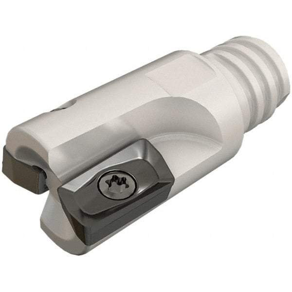 Iscar - 16mm Cut Diam, 7.7mm Max Depth of Cut, 20mm OAL, Indexable Square Shoulder End Mill - HP ANKT 0702.. Inserts, T10 Modular Connection, 90° Lead Angle, Series Heliplus, Multimaster - Exact Tool & Supply