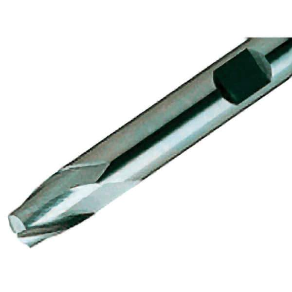 Iscar - 8mm, 9mm LOC, 8mm Shank Diam, 58mm OAL, 2 Flute, Solid Carbide Square End Mill - Single End, Uncoated, Spiral Flute, 30° Helix, Centercutting, Right Hand Cut, Right Hand Flute - Exact Tool & Supply