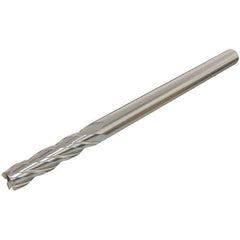 Iscar - 8mm, 20mm LOC, 8mm Shank Diam, 63mm OAL, 4 Flute, Solid Carbide Square End Mill - Single End, TiAlN Finish, Spiral Flute, 30° Helix, Centercutting, Right Hand Cut, Right Hand Flute - Exact Tool & Supply