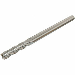 Iscar - 14mm, 25mm LOC, 14mm Shank Diam, 83mm OAL, 4 Flute, Solid Carbide Square End Mill - Single End, Uncoated, Spiral Flute, 30° Helix, Centercutting, Right Hand Cut, Right Hand Flute - Exact Tool & Supply