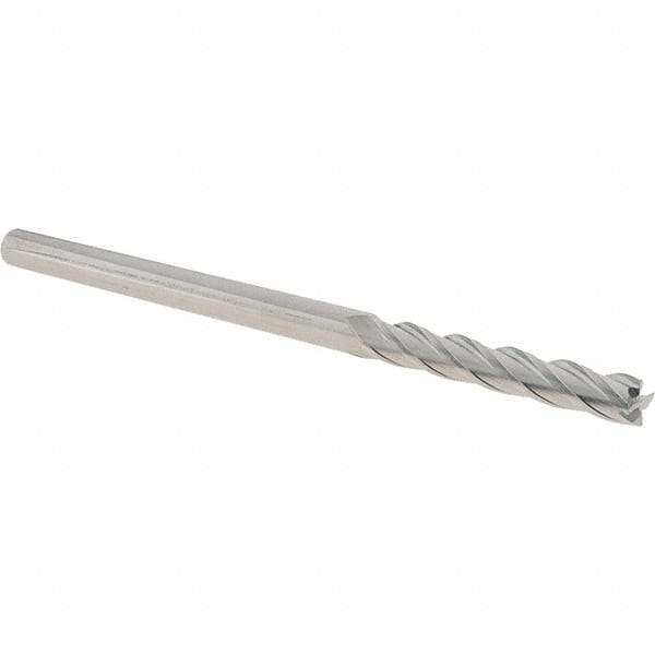 Iscar - 8mm, 50mm LOC, 8mm Shank Diam, 150mm OAL, 4 Flute, Solid Carbide Square End Mill - Single End, Uncoated, Spiral Flute, 30° Helix, Centercutting, Right Hand Cut, Right Hand Flute - Exact Tool & Supply
