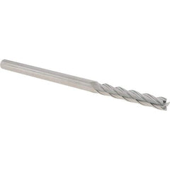 Iscar - 8mm, 50mm LOC, 8mm Shank Diam, 150mm OAL, 4 Flute, Solid Carbide Square End Mill - Single End, Uncoated, Spiral Flute, 30° Helix, Centercutting, Right Hand Cut, Right Hand Flute - Exact Tool & Supply