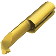 Iscar - 15mm Cutting Depth, 7mm Diam, Internal Thread, Solid Carbide, Single Point Threading Tool - TiAlN/TiN Finish, 30mm OAL, 7mm Shank Diam, 0.03" Projection from Edge, 1.5mm Min Pitch, 60° Profile Angle - Exact Tool & Supply