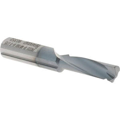 Iscar - 15mm Cutting Depth, 5mm Diam, Internal/External Thread, Solid Carbide, Single Point Threading Tool - TiAlN/TiN Finish, 37mm OAL, 6mm Shank Diam, 0.05" Projection from Edge, 0.5 to 1mm Pitch, 60° Profile Angle - Exact Tool & Supply