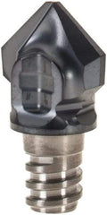 Iscar - MM HDF Grade IC908 Carbide Chamfer Milling Tip Insert - TiAlN Finish, 2 Flutes, 9.8mm Cutting Diam, 10.8mm Extension - Exact Tool & Supply