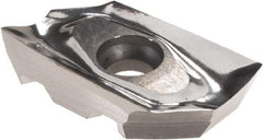 Iscar - HM90 AXCR150502 P Grade IC28 Carbide Milling Insert - Uncoated, 0.197" Thick, 0.2mm Corner Radius - Exact Tool & Supply