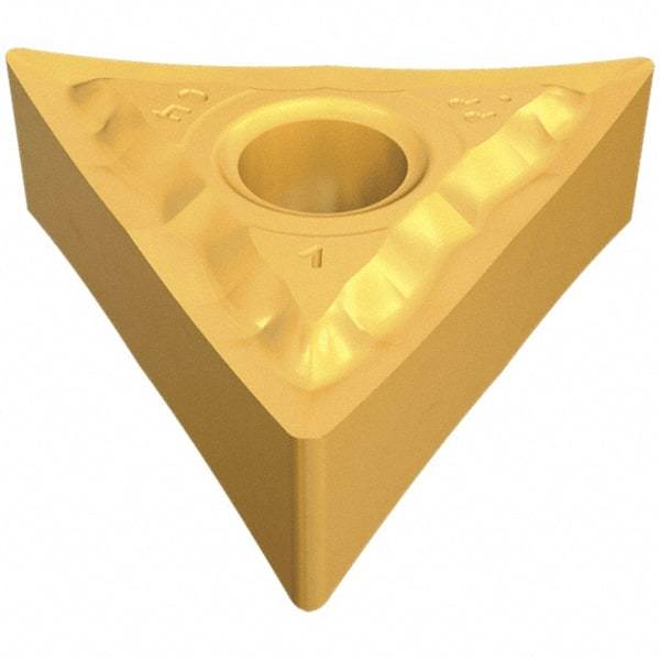 Iscar - TNGG330.5 PP Grade IC907 Carbide Turning Insert - TiAlN Finish, 60° Triangle, 3/8" Inscr Circle, 3/16" Thick, 0.008" Corner Radius - Exact Tool & Supply