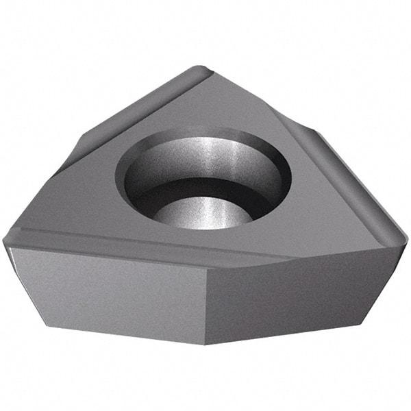 Iscar - WPEX060400 Grade IC908 Carbide Turning Insert - TiAlN Finish, 80° Trigon, 3/8" Inscr Circle, 4mm Thick, 0" Corner Radius - Exact Tool & Supply