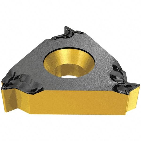 Iscar - 22IR Internal Right Hand 6 Whitworth Laydown Threading Insert - Grade IC250, TiCN/TiN Coated Carbide, 12.7mm Inscribed Circle - Exact Tool & Supply
