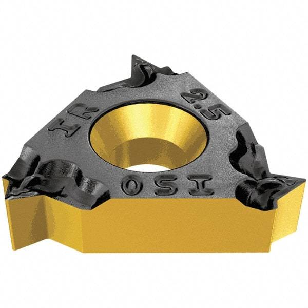 Iscar - 22IL Internal Left Hand ISO Laydown Threading Insert - Grade IC908, TiAlN Coated Carbide, 12.7mm Inscribed Circle - Exact Tool & Supply