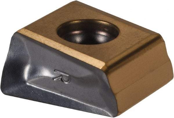 Iscar - T490 LNAR1306 Grade IC330 Carbide Milling Insert - TiCN/TiN Finish, 0.512" Thick, 0.8mm Corner Radius - Exact Tool & Supply