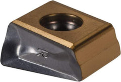 Iscar - T490 LNAR1306 Grade IC330 Carbide Milling Insert - TiCN/TiN Finish, 0.512" Thick, 0.8mm Corner Radius - Exact Tool & Supply
