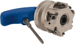 Iscar - 6 Inserts, 2" Cut Diam, 3/4" Arbor Diam, 0.492" Max Depth of Cut, Indexable Square-Shoulder Face Mill - 0/90° Lead Angle, 1.57" High, T490 LN.T 1306 Insert Compatibility, Through Coolant, Series Helitang - Exact Tool & Supply