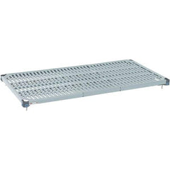Metro - 36" Wide, 1-1/2" High, Open Shelving Shelf - Polymer, 24" Deep, Use with Metro Max Q - Exact Tool & Supply